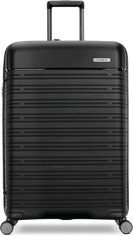Elevation Plus Large Hardside Luggage - Scratch Resistant, TSA Lock, Black gallery