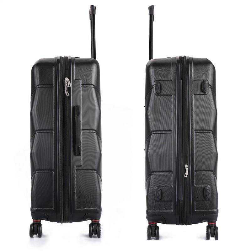 Lightweight 30 Inch Suitcase Hardside Luggage Spinner Wheels PC/ABS Travel Black gallery