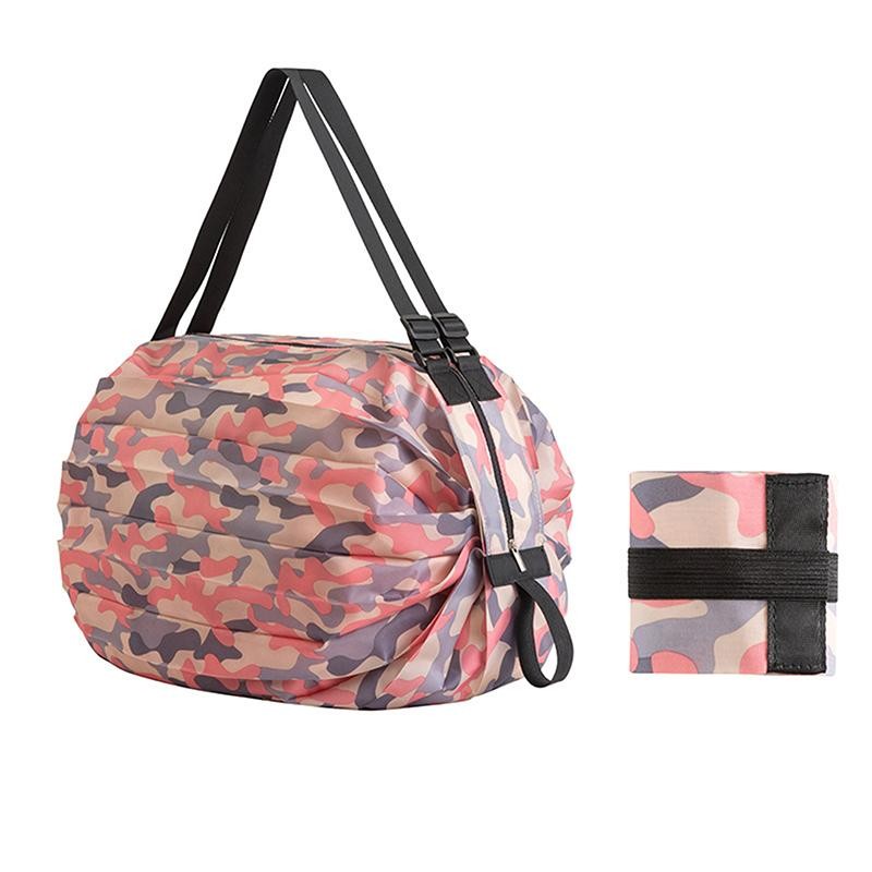 Foldable Travel Storage Bag Large Capacity Portable Camouflage Tote Shopping