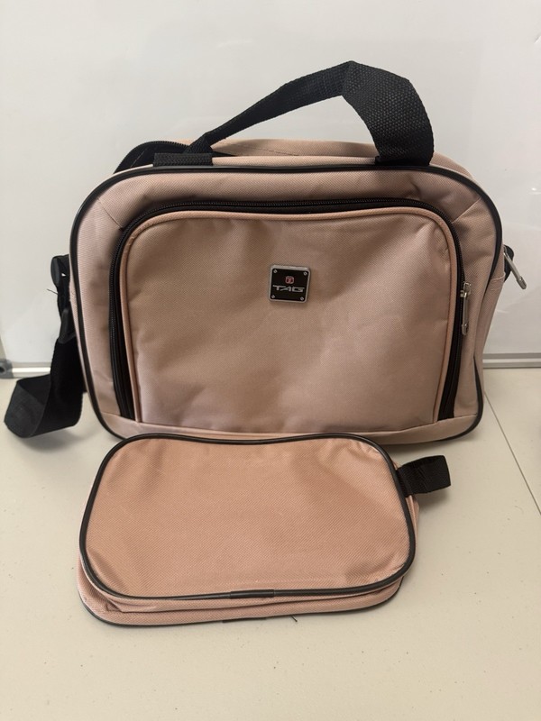 TAG Travel Bags Set Of Two Dusty Pink Shoulder Bag & Toiletry Bag NWOT