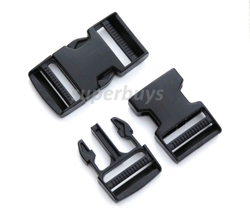 38mm Dual Adjustable Side Quick Release Buckle Clip Cord Strap Webbing Bag DA gallery