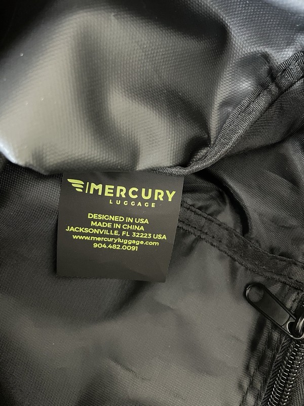Mercury Luggage Drawstring Black Backpack Excellent gallery