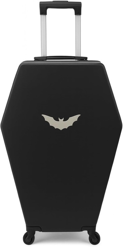 Gothic Coffin Hard Shell Spinner Luggage for Travel & Cosplay - 26.5