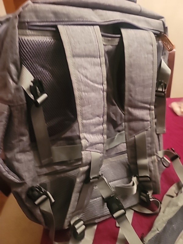 Lumesner NWT Travel Computer Backpack Bag Luggage Gray USB Hub gallery