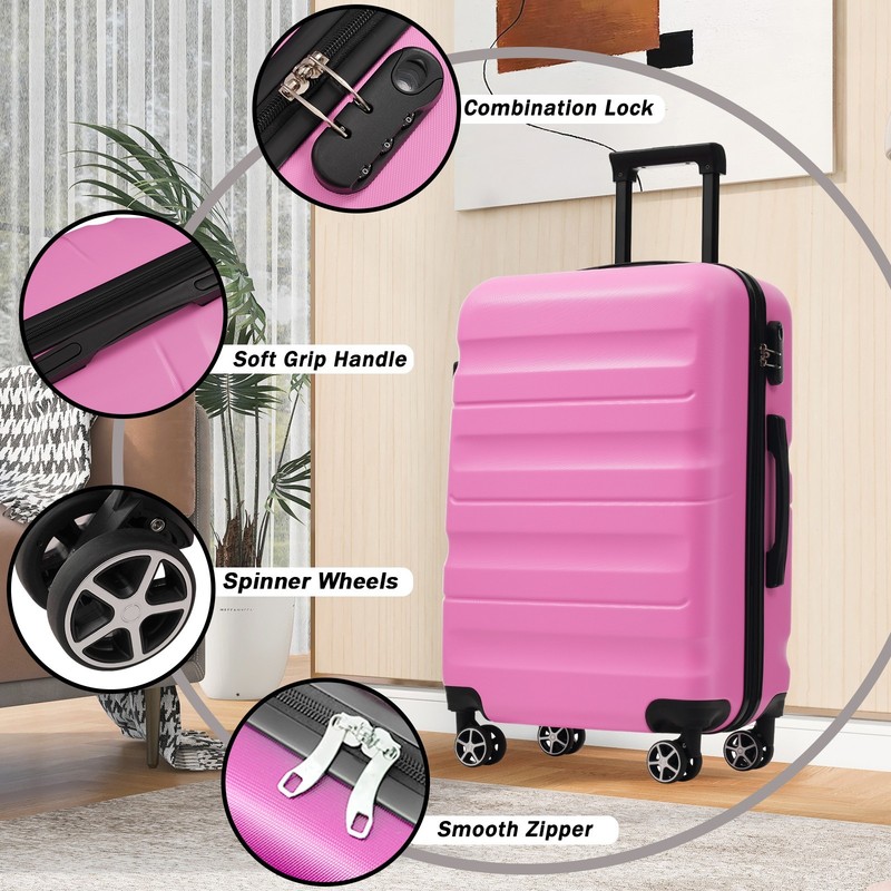 6 Set ABS Hardshell Luggage Set Check-In Sizes Suitcases for Travel & Business gallery