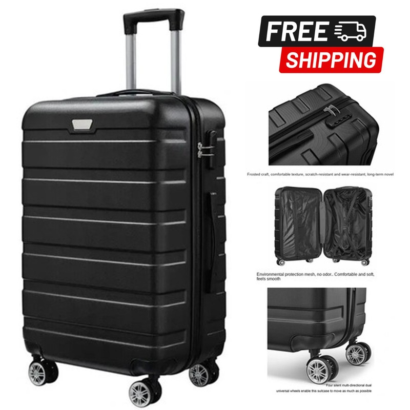 20″ Expandable Hard Shell Carry On Luggage Hardside Suitcase with Spinner Wheels