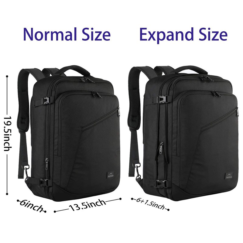 MATEIN Carry on Backpack, Extra Large Travel Backpack Expandable Airplane App... gallery