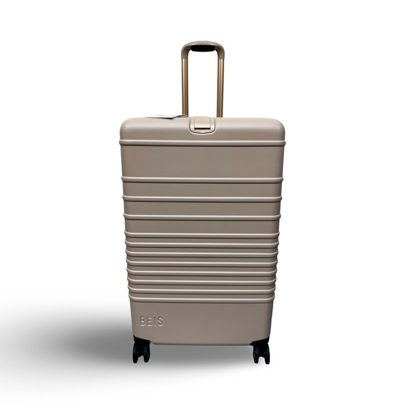 BÉIS Large Check-In Roller- Beige