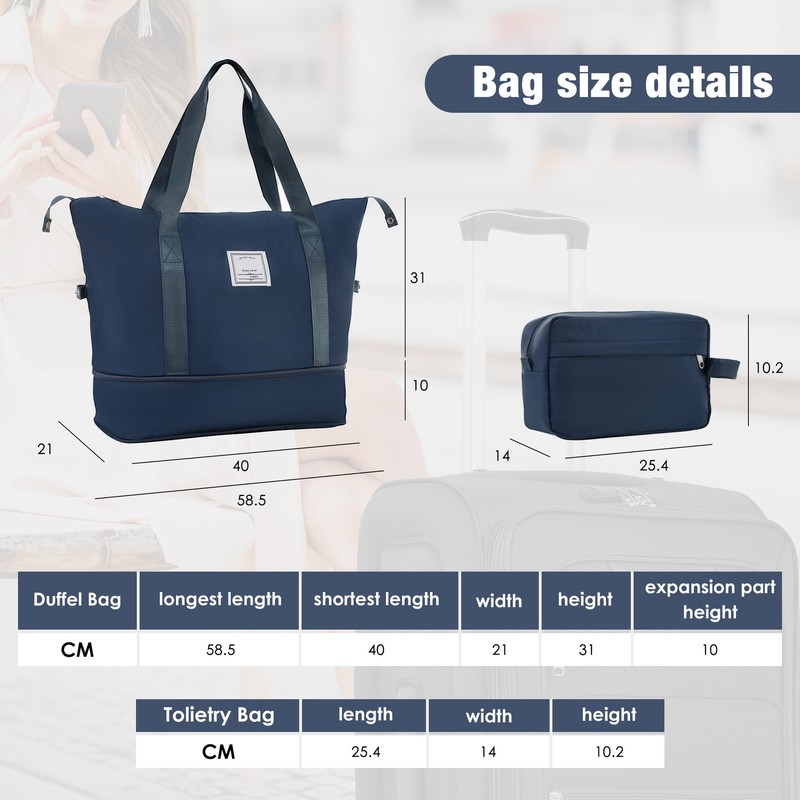 3PC Softside Luggage Set Expandable Spinner Upright Duffel Bag 22/26/30 gallery