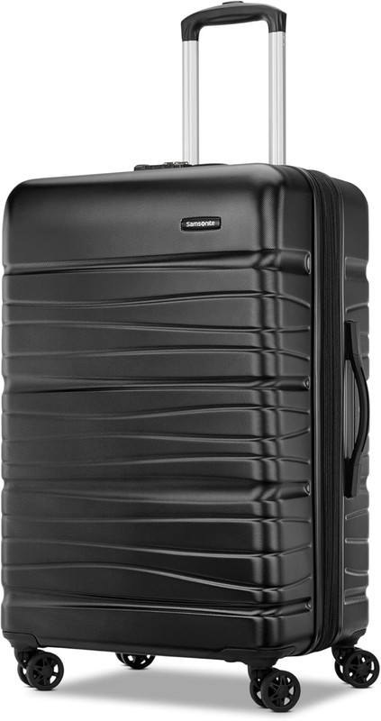 Evolve SE Expandable Hardside Spinner Luggage – Bass Black, Medium Size