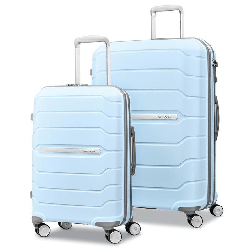 Samsonite Freeform Hardside Expandable Spinner Luggage 2PC Set(21/28) Sky Blue