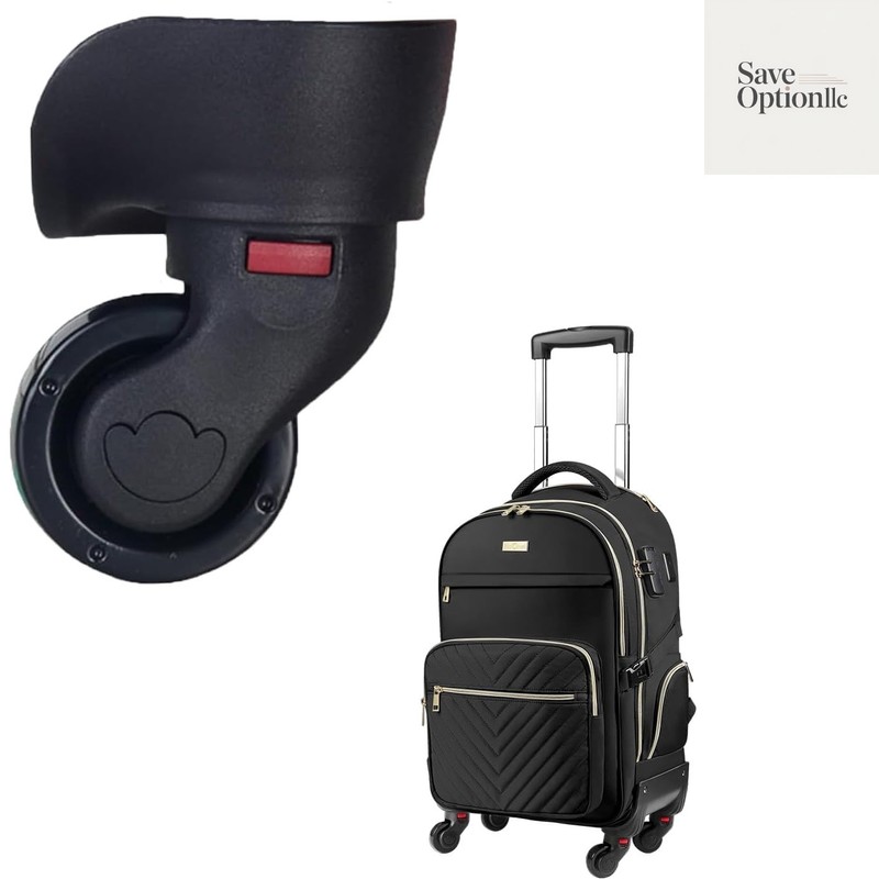 Rolling Backpack Replacement Wheel – Single Wheel Only Not Full Backpack – Wa…