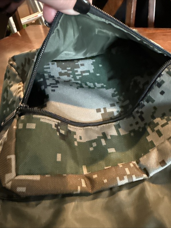 Green Pixel Camo Backpack, Go Commando Padded On Back School Bag Hiking Camping gallery