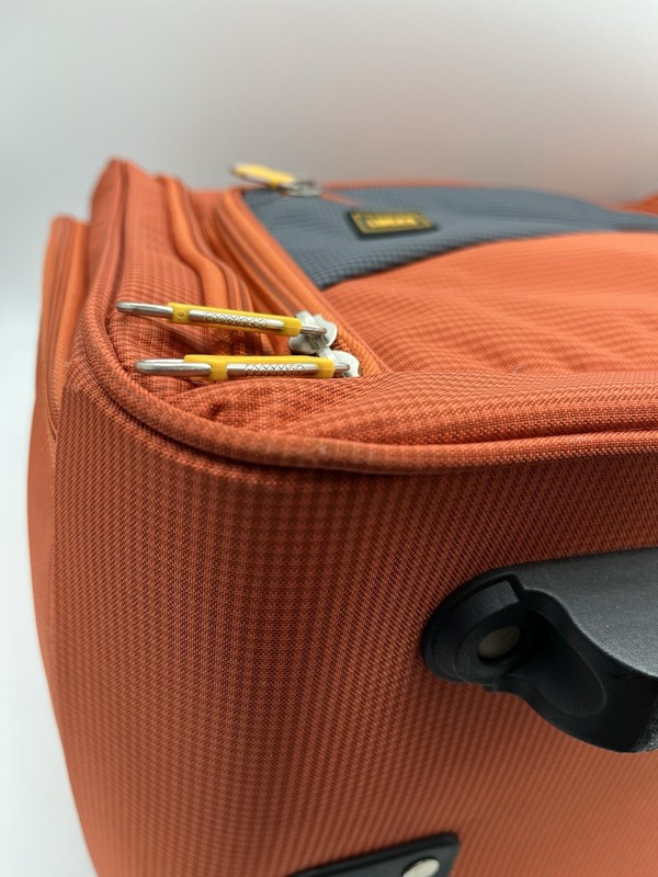 Lucas compact rolling suitcase, pockets, storage, 15” gallery