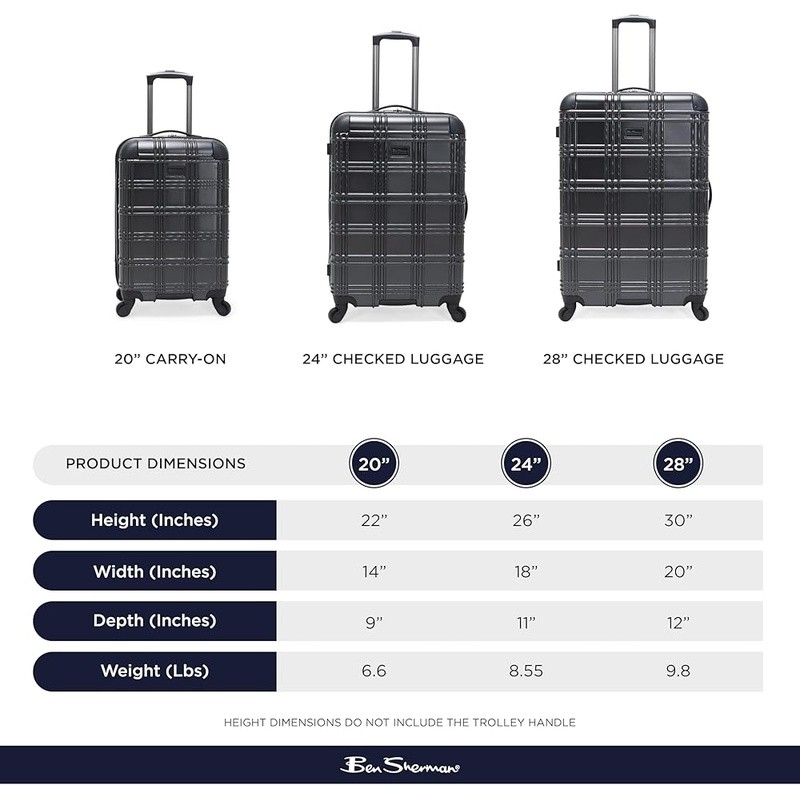 Multi-Directional Durable Spinner Durable Hardside Luggage W/ Telescoping Handle gallery
