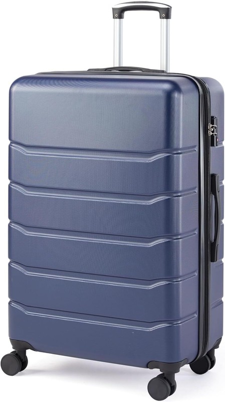 Simple Deluxe Hardside Frame Carry On Luggage TSA Lock with Zipper Suitcase 24″