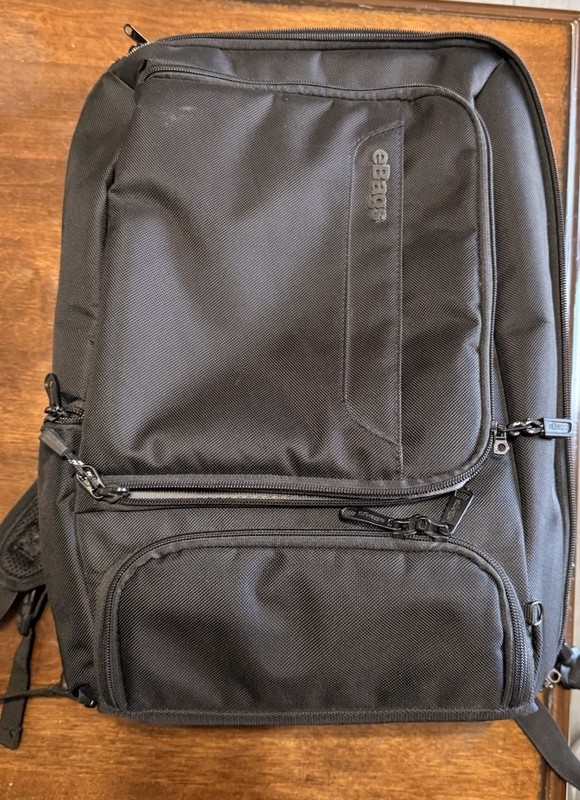 EBags Professional Slim Laptop Backpack Black Travel Business Bag Daypack