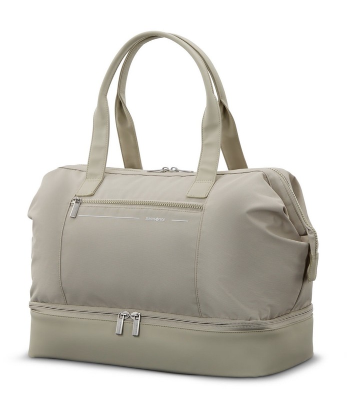 Samsonite Better than Basics Drop Bottom Weekender Duffle Bag, Limestone