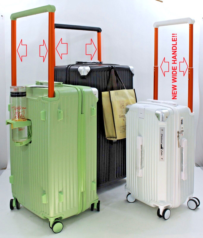 3pcs Trunk Luggage with Spinner Wheels Lightweight ABS Hard Case with TSA Lock gallery