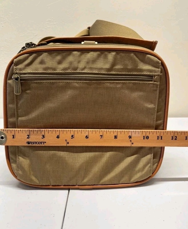 Hartmann Duffle Bag Nylon Leather Overnight Weekend Carry On W/Shoulder Strap gallery