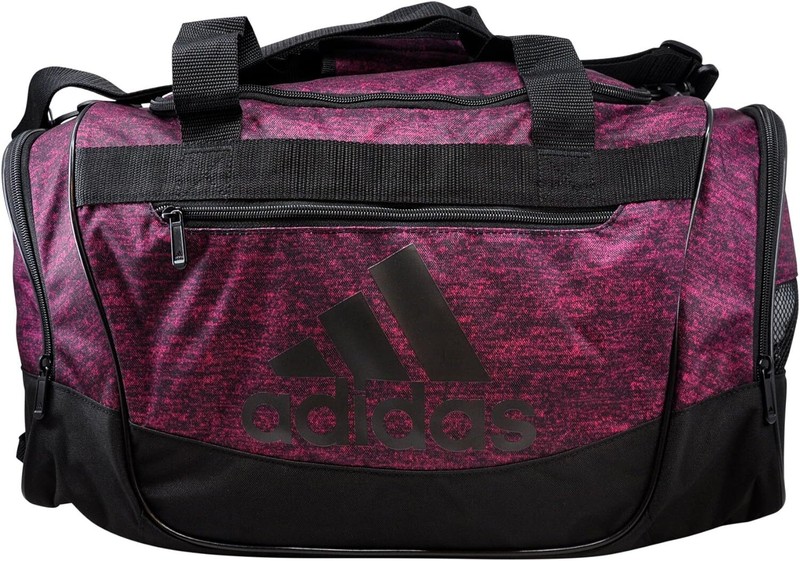 ADIDAS DEFENDER III SMALL DUFFLE CARRY ON BAG 20×12″ BAHIA MAGENTA JERSEY BLACK