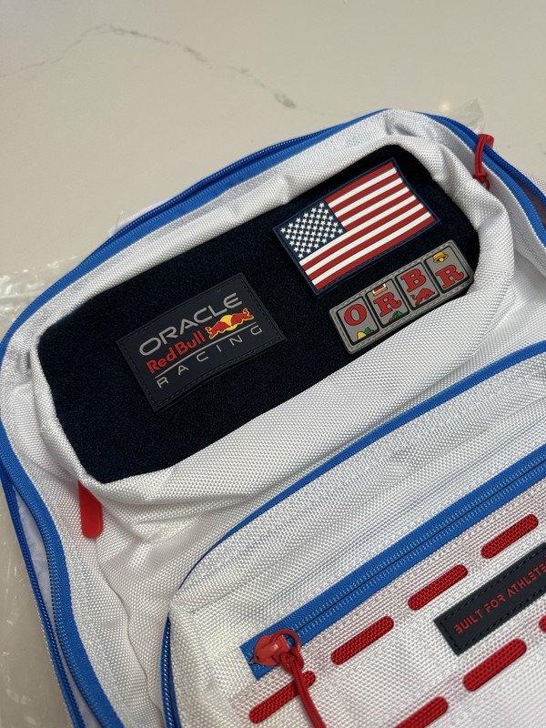 Red Bull Racing Las Vegas GP Team Backpack - White/Red/Blue BNWT RRP £159.95 gallery