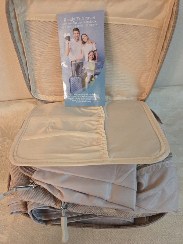 8 Set Packing Cubes Luggage Packing Organizers for Travel Accessories in Cream gallery