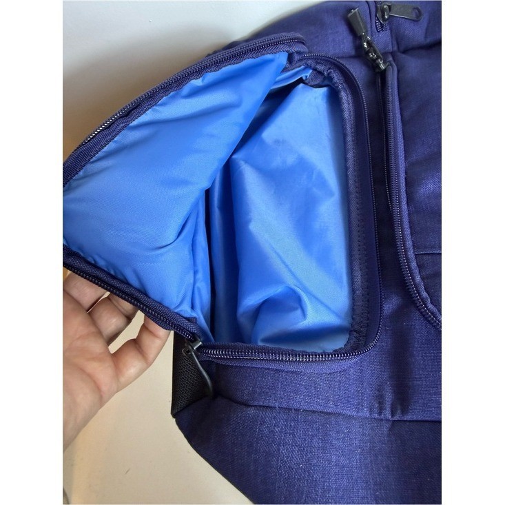 eBags Professional Slim Laptop Backpack Blue Travel Sentry TSA Approved Bag gallery