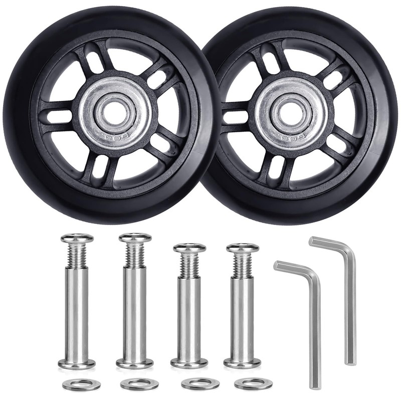 Tobeso-Nuoze Luggage Replacement Wheels 2 3/4 inch Wear-Resistant Suitcase Re…