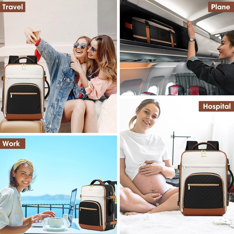 Large Carry On Travel Backpack - Flight Approved Waterproof Luggage Suitcase ... gallery