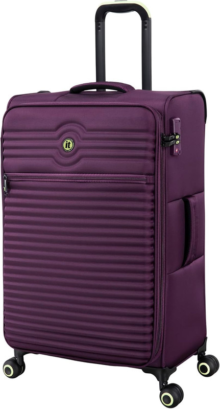 Circulator 28" Softside Checked 8 Wheel Expandable Spinner, Italian Plum gallery