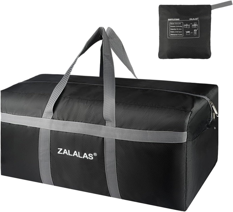 Foldable Duffle Bag, 96L Extra Large Travel Duffel bag Lightweight Weekender Bag gallery