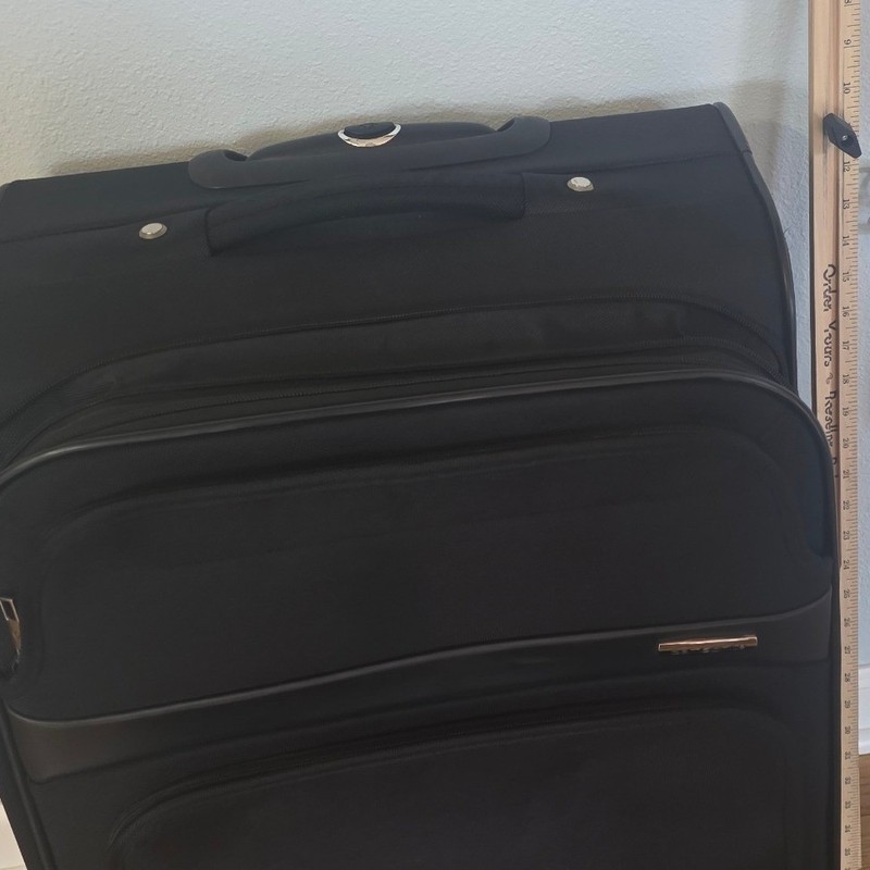 Samsonite Black Softshell 28 Inch Large Spinner Suitcase 4 Wheel Rolling Luggage gallery