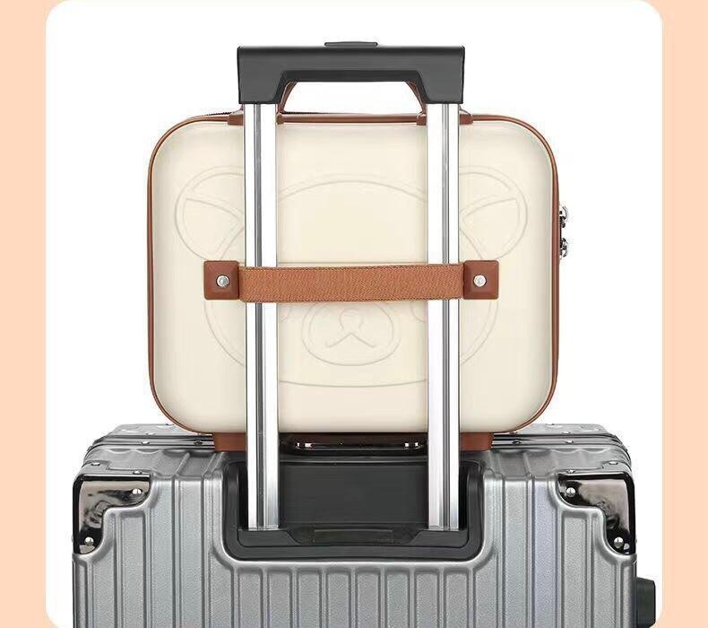 Hard Shell Makeup Case Organizer mini 14 in Portable travel carry on hanger gallery
