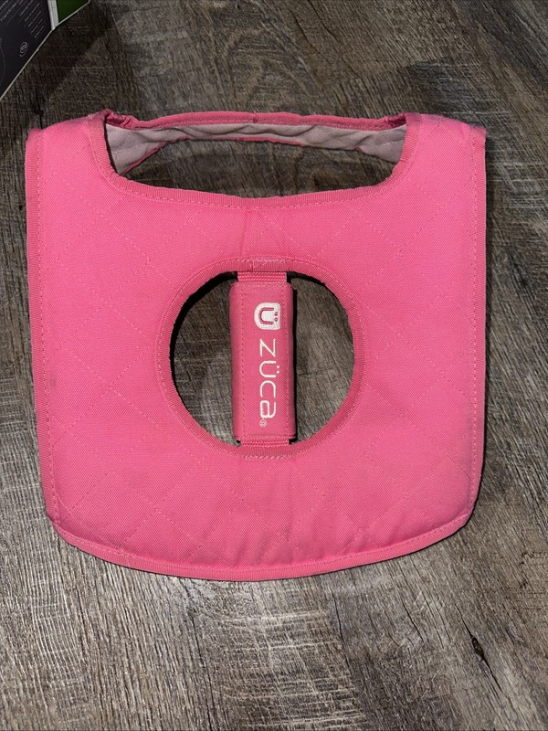 Zuca Reversible Seat Cushion For Sports Or Travel Bag Pink & Light Pink