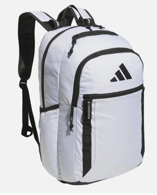 Adidas Excel Backpack JK3403 – Twill White – Durable Large Athletic Laptop Bag