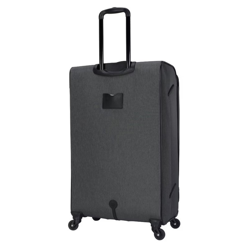 Skyline Softside Large Checked Spinner Suitcase - Gray Heather gallery