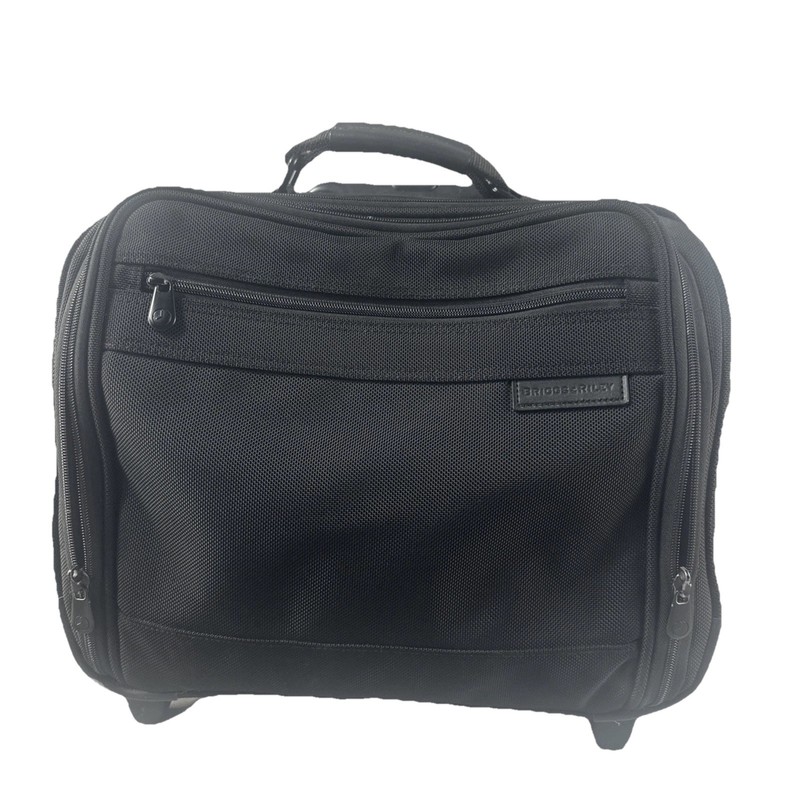 Briggs Riley Baseline 2 Wheel Cabin Bag Black Rolling Luggage Suitcase BLU116-4