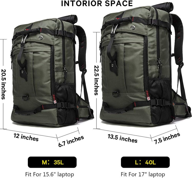 Travel Backpack, Carry on Backpack Durable Convertible Duffle Bag Fit for 15.6 I gallery