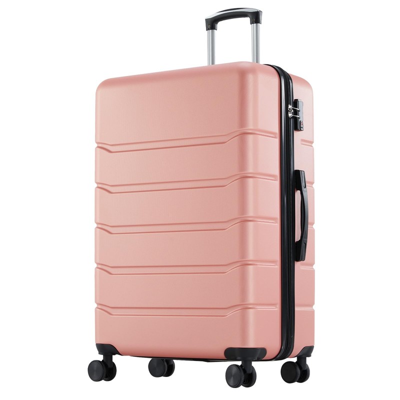 OLIXIS 29 Inch Luggage, Hardside Checked Suitcase with Spinner Wheels, Lightw…