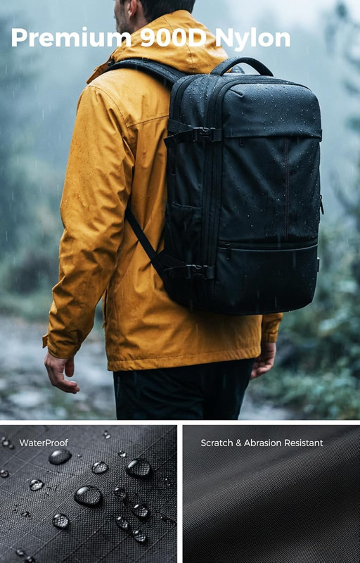 80L Expandable Vacuum Backpack with TSA Lock & Pump for Travel & Laptops gallery