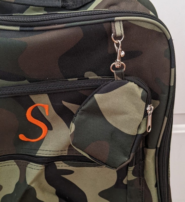 Rockland Double Handle Rolling Backpack & Tote Bag Camouflage 17-Inch S Monogram gallery