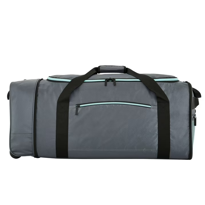 Protege 32-inch Large Compactible Gray Rolling Duffel Bag for Travel gallery