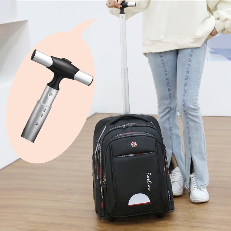 22" Waterproof Rolling Backpack - Ideal for Travel & College Use gallery