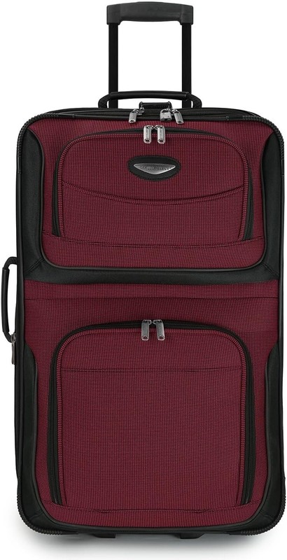 Travel Select 25 inch Softside Expandable Rolling Luggage Burgundy