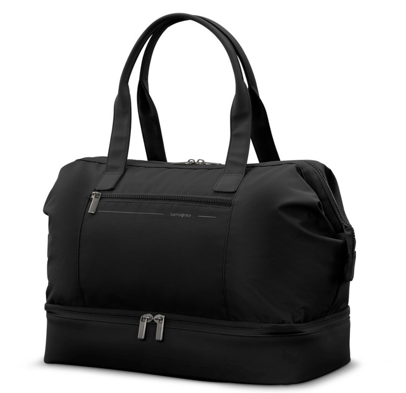 Samsonite Better than Basics Drop Bottom Weekender Duffle Black New With Tags