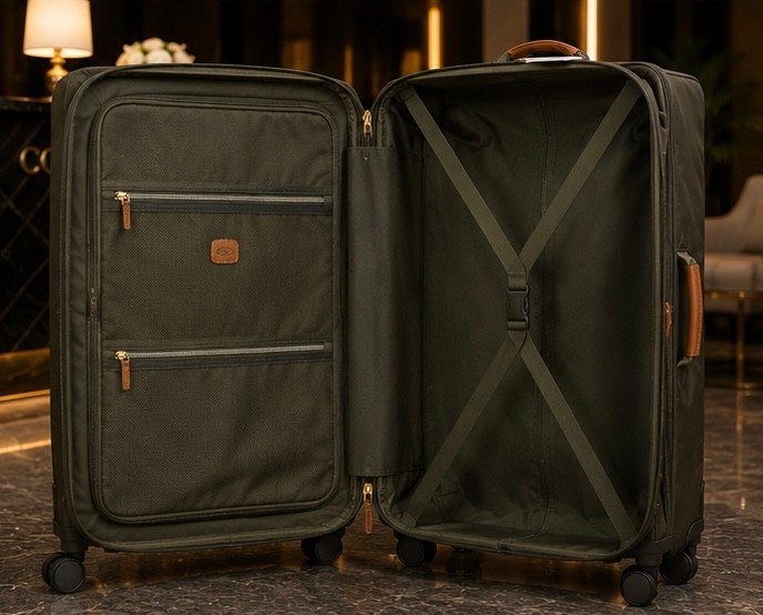 BRICS X-Collection Olive 30” Large Spinner Luggage Softside Expandable Suitcase gallery