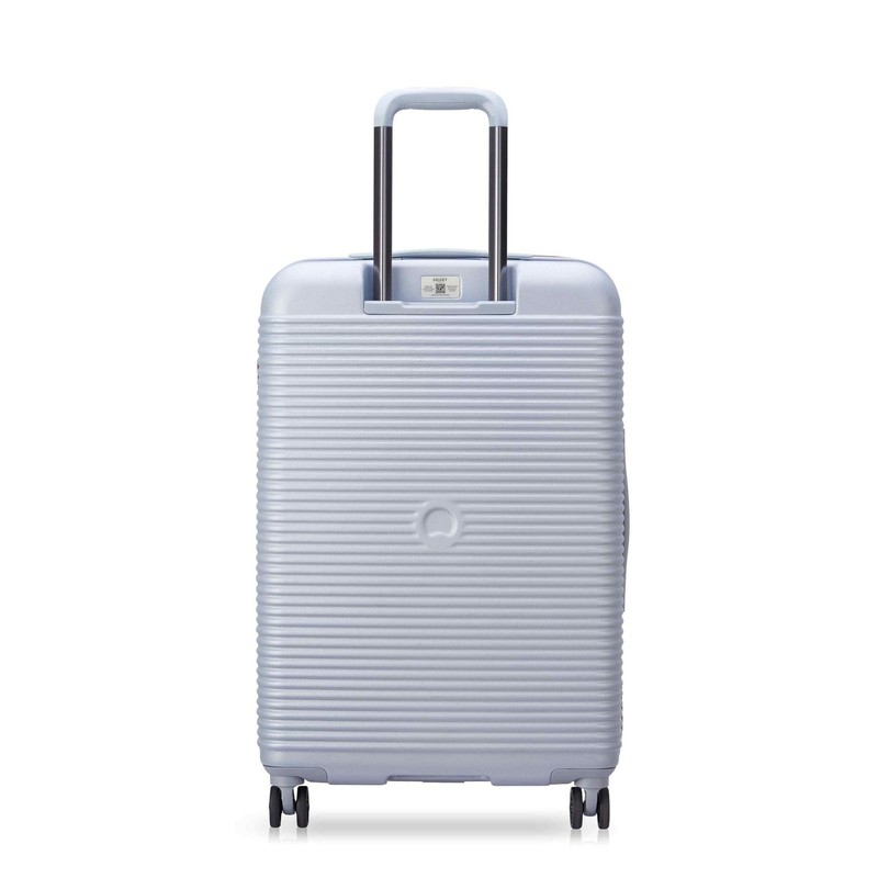 Freestyle 24" Medium Checked Expandable Spinner Luggage, Platinum gallery