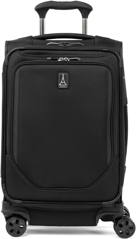 Crew Classic Lightweight Softside Expandable Carry on Luggage, 8 Wheel Spinner S