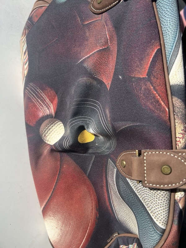 Paul Smith Multicolor Abstract Duffle Bag Adjustable Straps Zipper Closure gallery